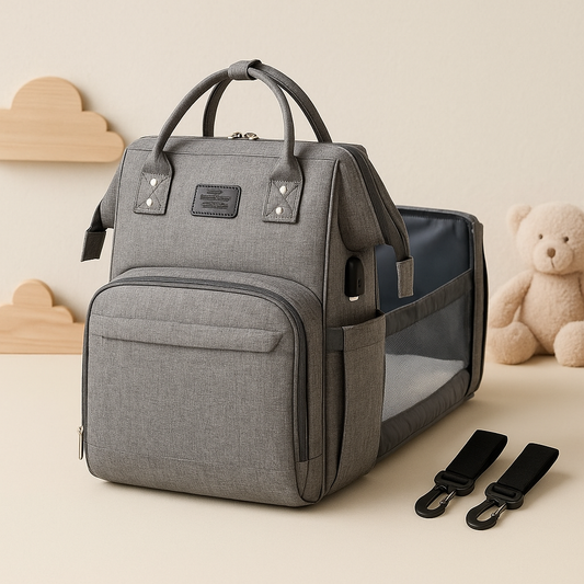 Sac à langer bébé avec port USB et couffin de voyage