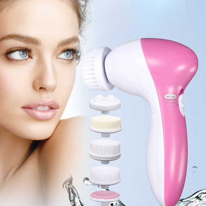 Ensemble de brosses nettoyantes électriques 5 en 1 pour le visage