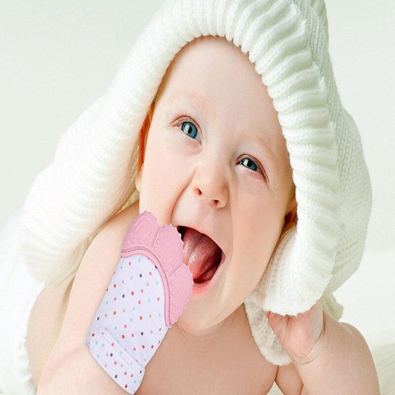 Anneau de dentition pour bébé – Moufle de dentition apaisante