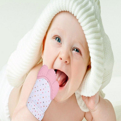 Anneau de dentition pour bébé – Moufle de dentition apaisante