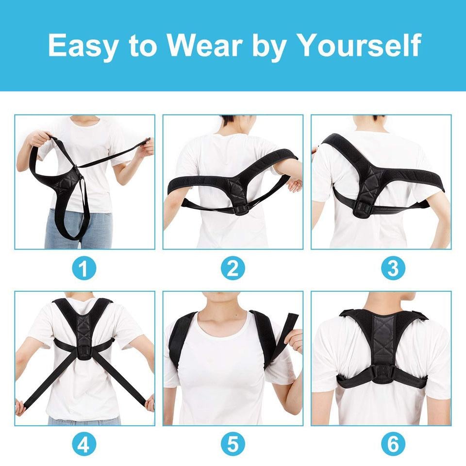 Ceinture de correction de la posture dorsale ajustable