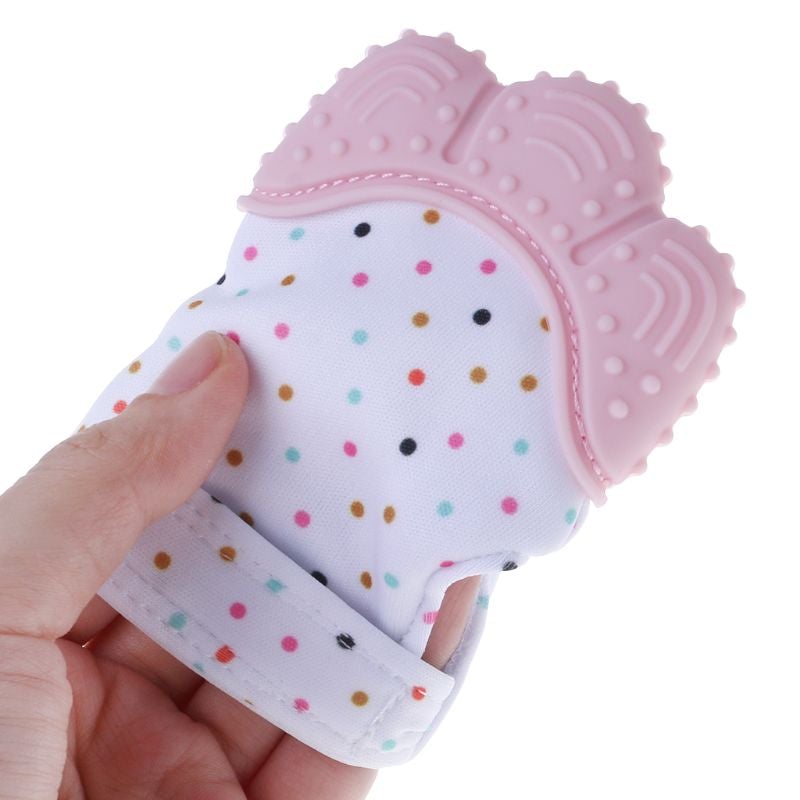 Anneau de dentition pour bébé – Moufle de dentition apaisante
