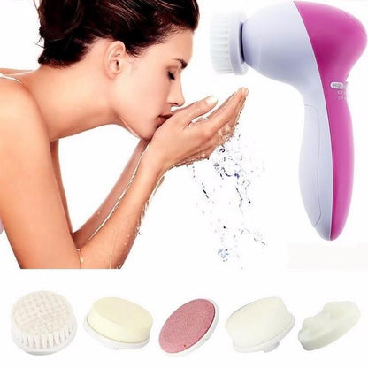 Ensemble de brosses nettoyantes électriques 5 en 1 pour le visage
